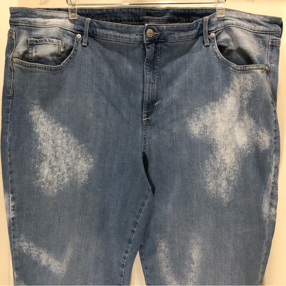 Gloria Vanderbilt Jeans Women sz 24 Faded MR Straight Crop All Around Slimming